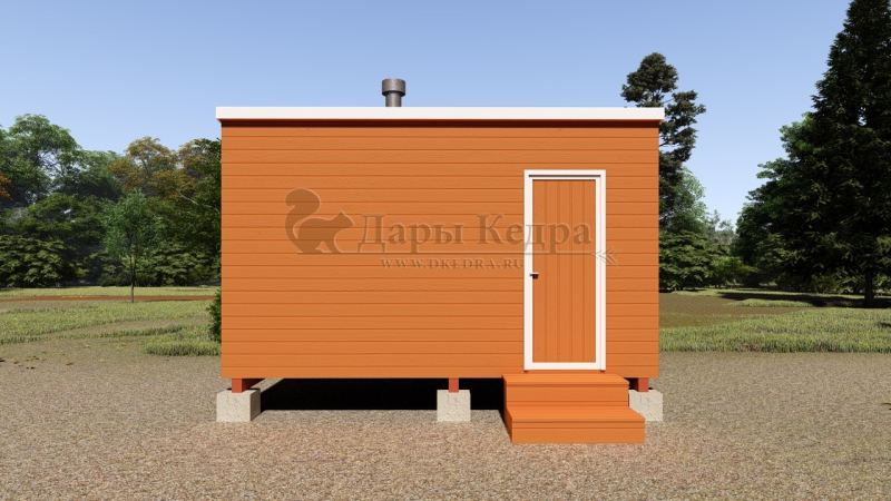 Баня «Парус» из кедра 4х2,2 метра