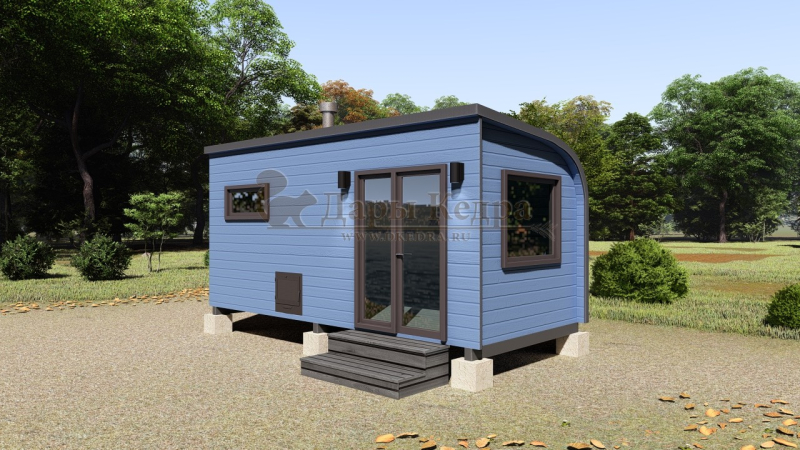 Баня «Парус» из кедра 5х2,2 метра